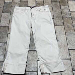 Gloria Vanderbilt Cream Cropped Jeans Women’s Sz 10